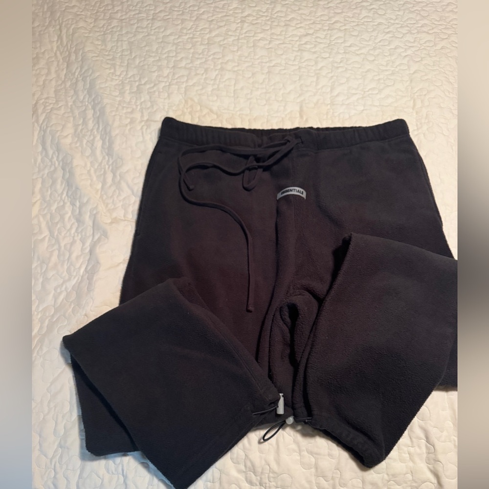 Essentials Fear of God Black Fleece Sweatpants size XXL like new